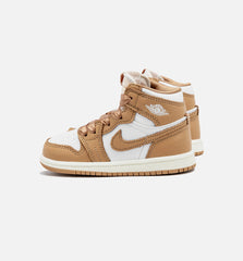 Air Jordan 1 Retro High OG Praline Infant Toddler Lifestyle Shoe Praline White Sail Free Shipping