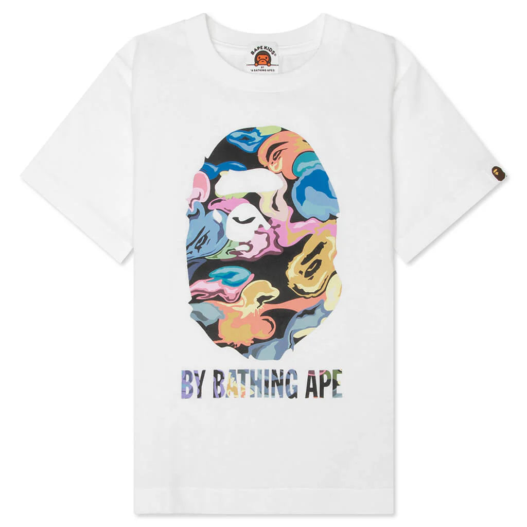 Kids Art Camo By Bathing Ape Tee White