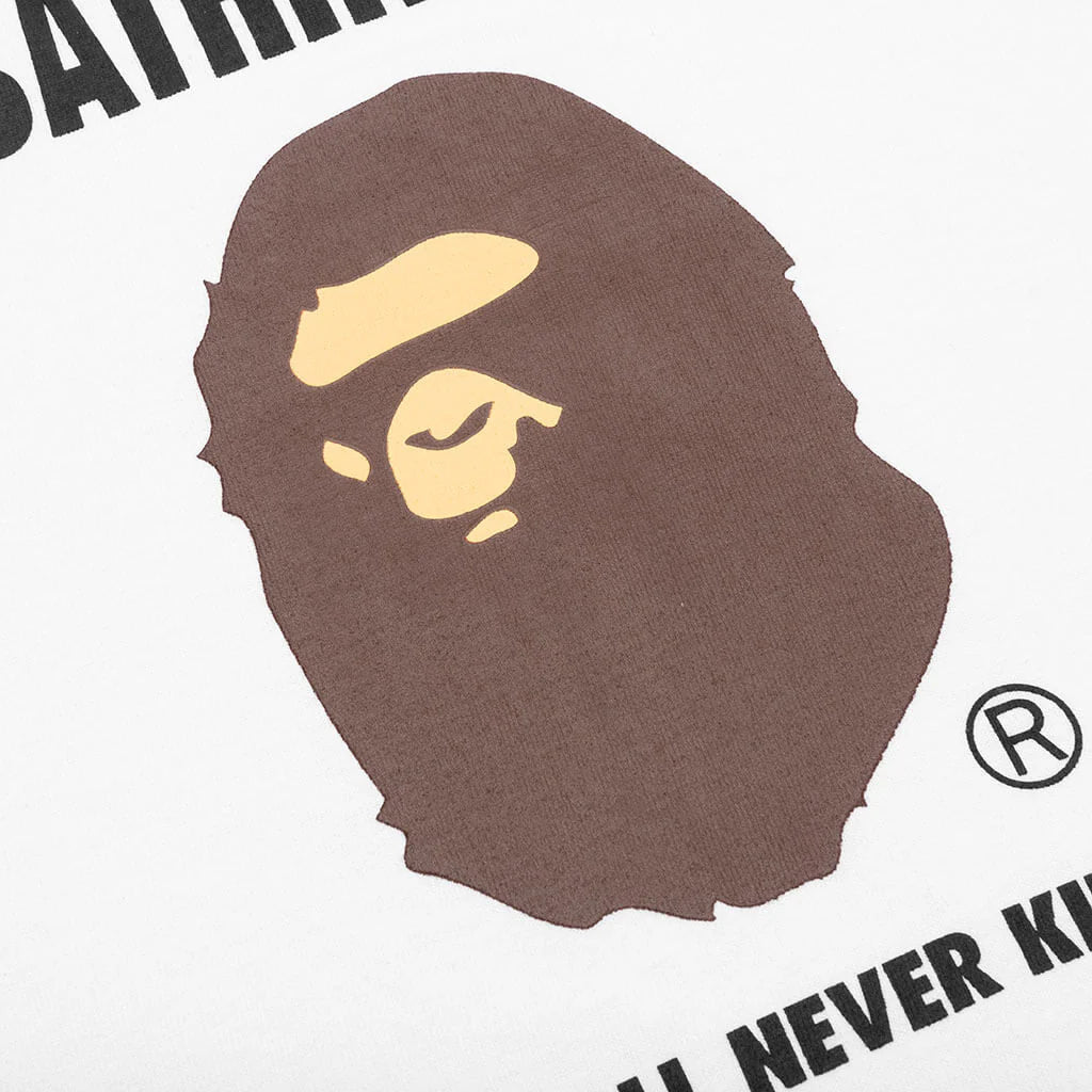 Kids Ape Head Tee White