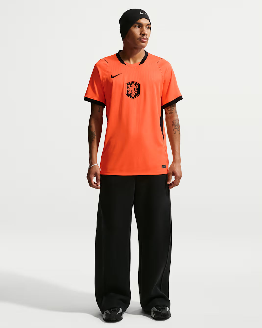 Nike Netherlands Home Mens Jersey 2026 Hyper Crimson Black