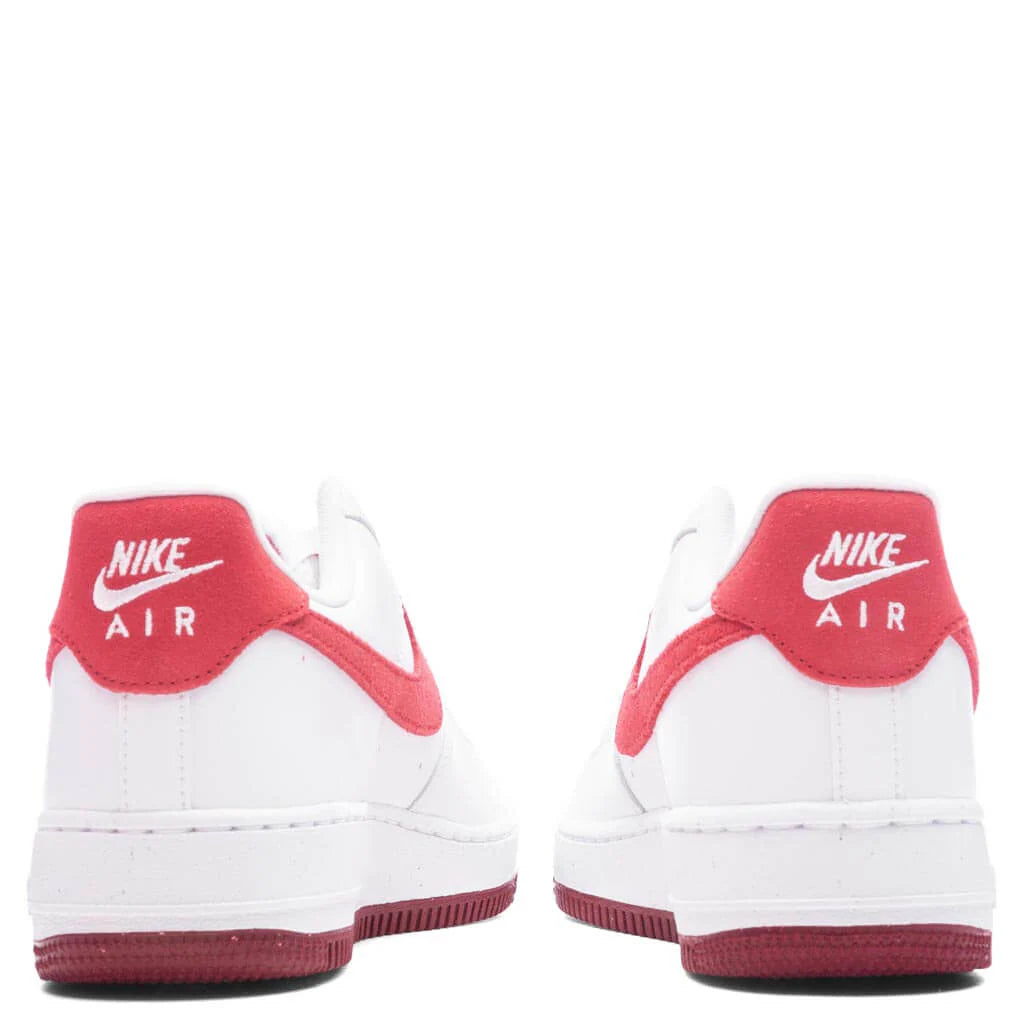 Womens Air Force 1 07 Adobe White Adobe Team Red Dragon Red