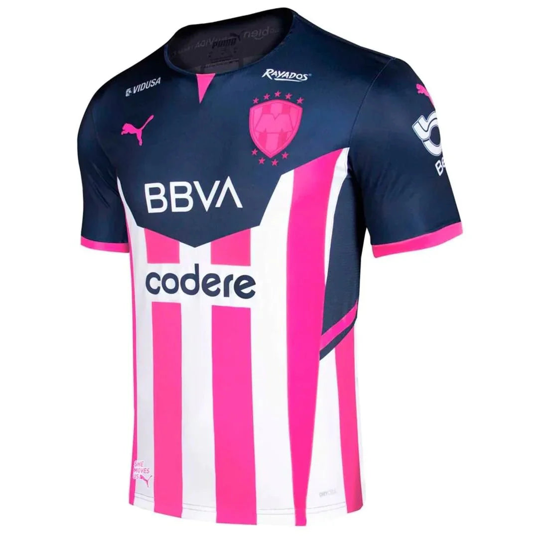 PUMA Monterrey Jersey 21 Breast Cancer Awareness Navy Pink