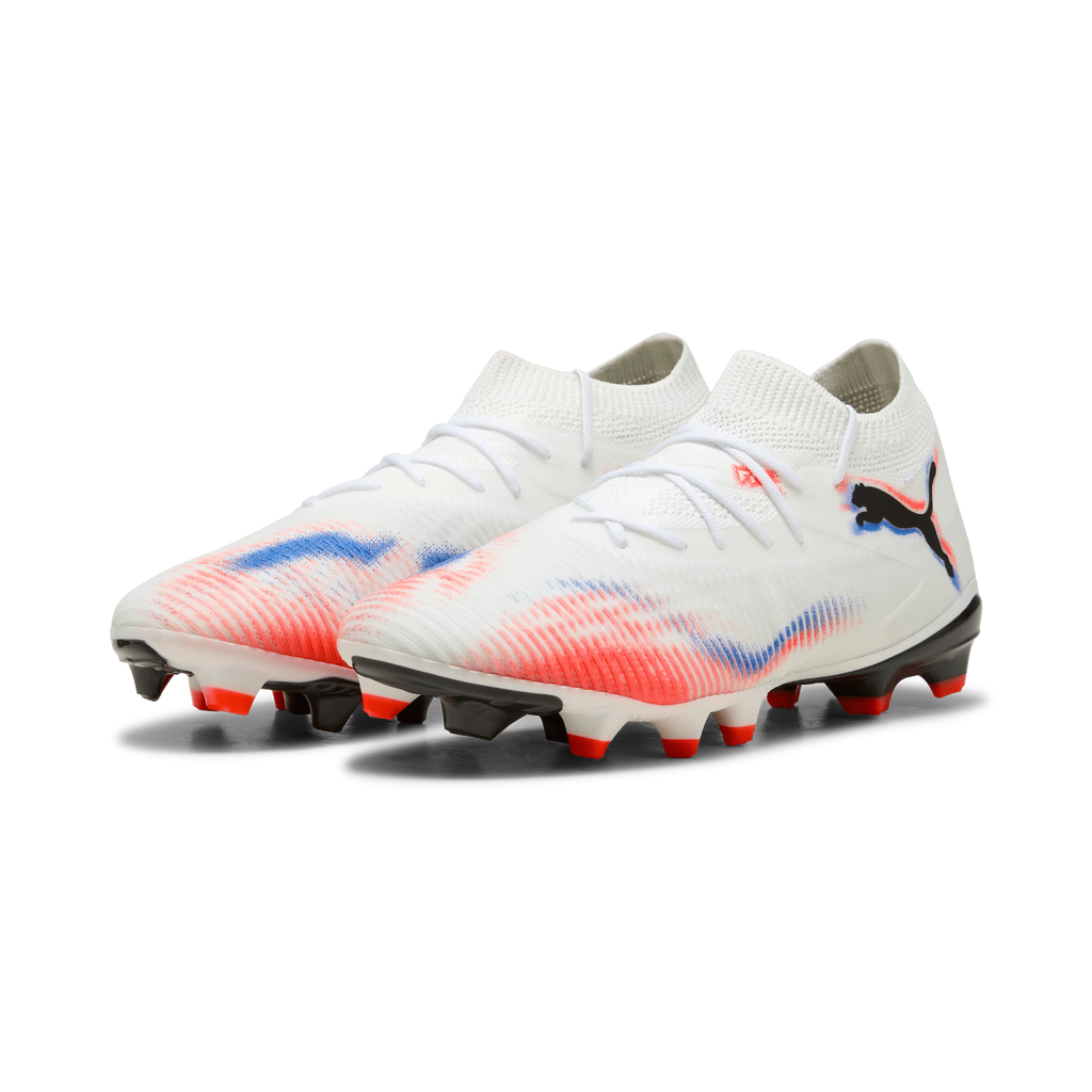 PUMA Future 8 Match FG AG Firm Multi Ground Womens Soccer Cleats White Black