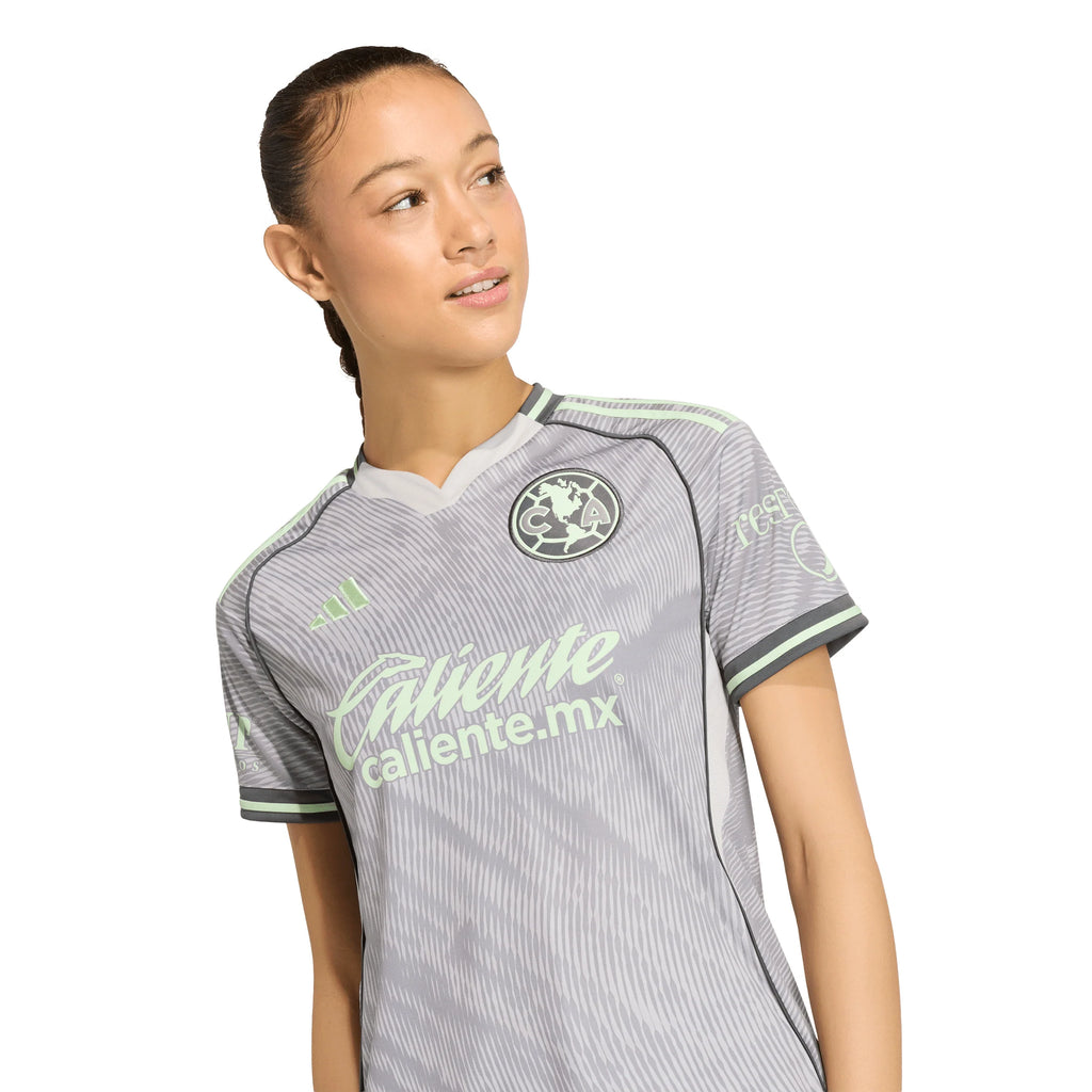 adidas Club America Third Womens Soccer Jersey 25 26 Grey