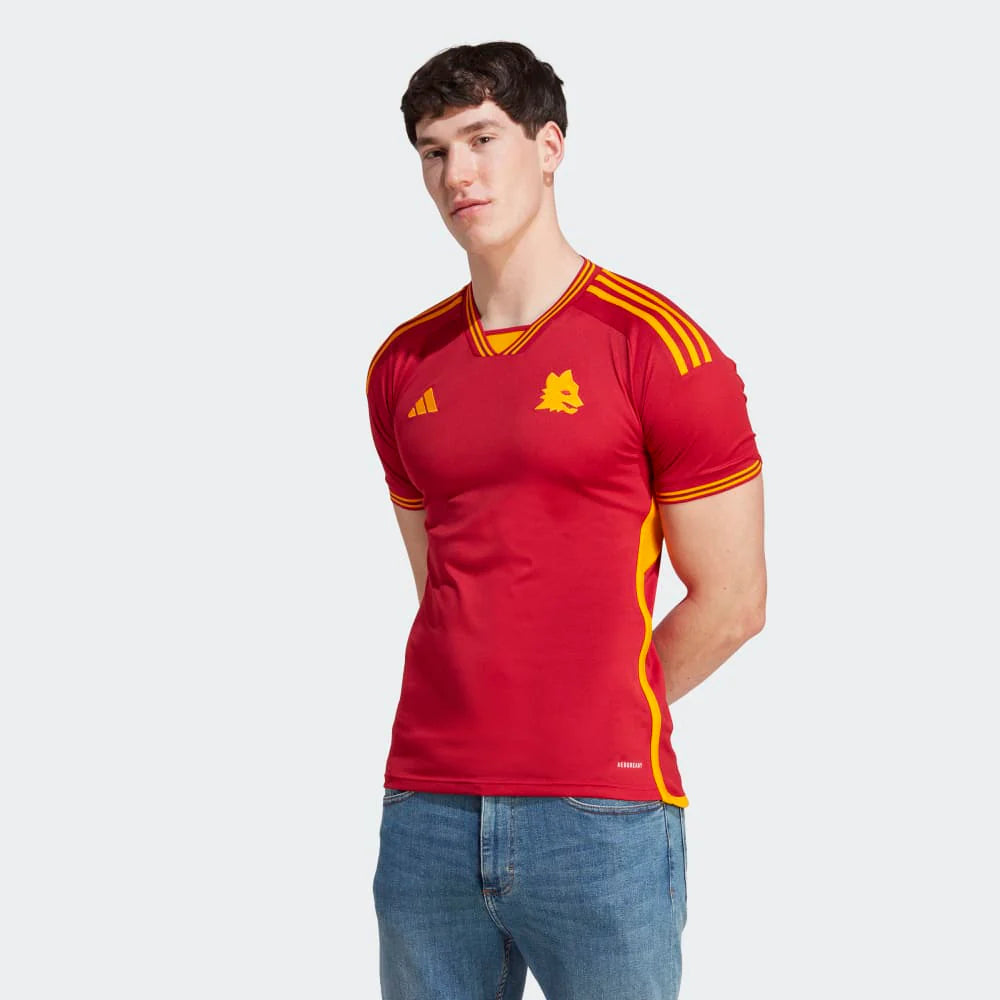 adidas Mens AS Roma Home Jersey 23