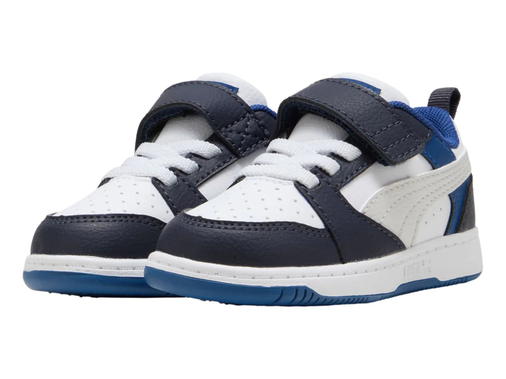 Tenis PUMA Rebound V6 Lo AC Blanco para Niño