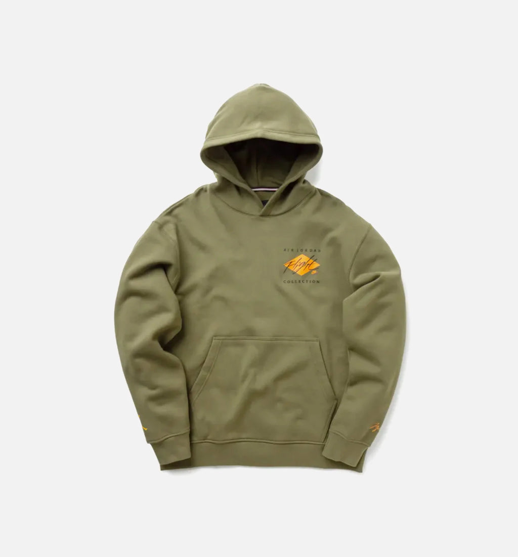 Essentials Graphics Pullover Mens Hoodie Olive