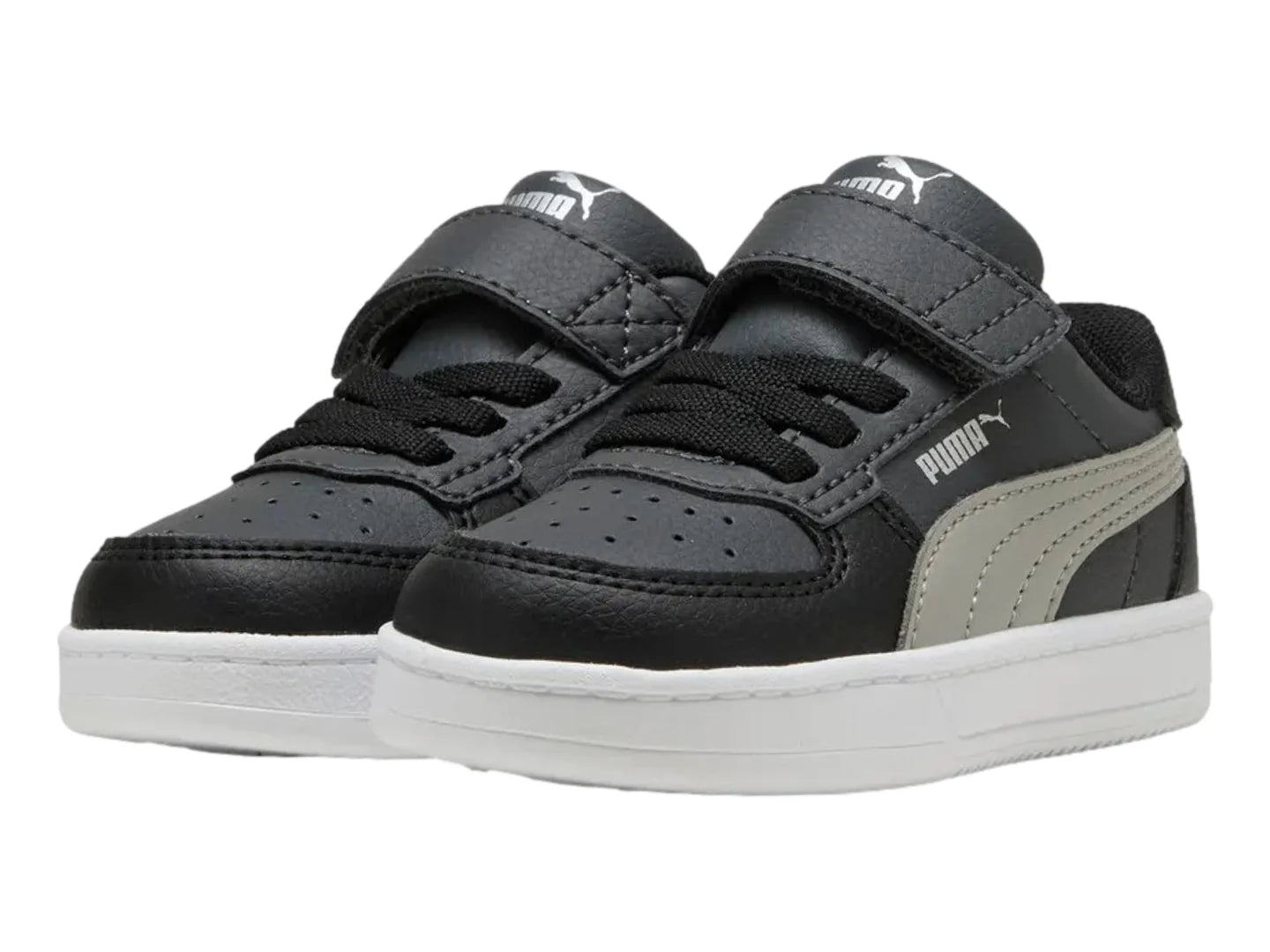 Tenis PUMA Caven 20 Gris y Negro para Niño