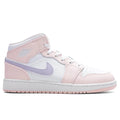 Air Jordan 1 Mid GS Pink Wash Violet Frost White