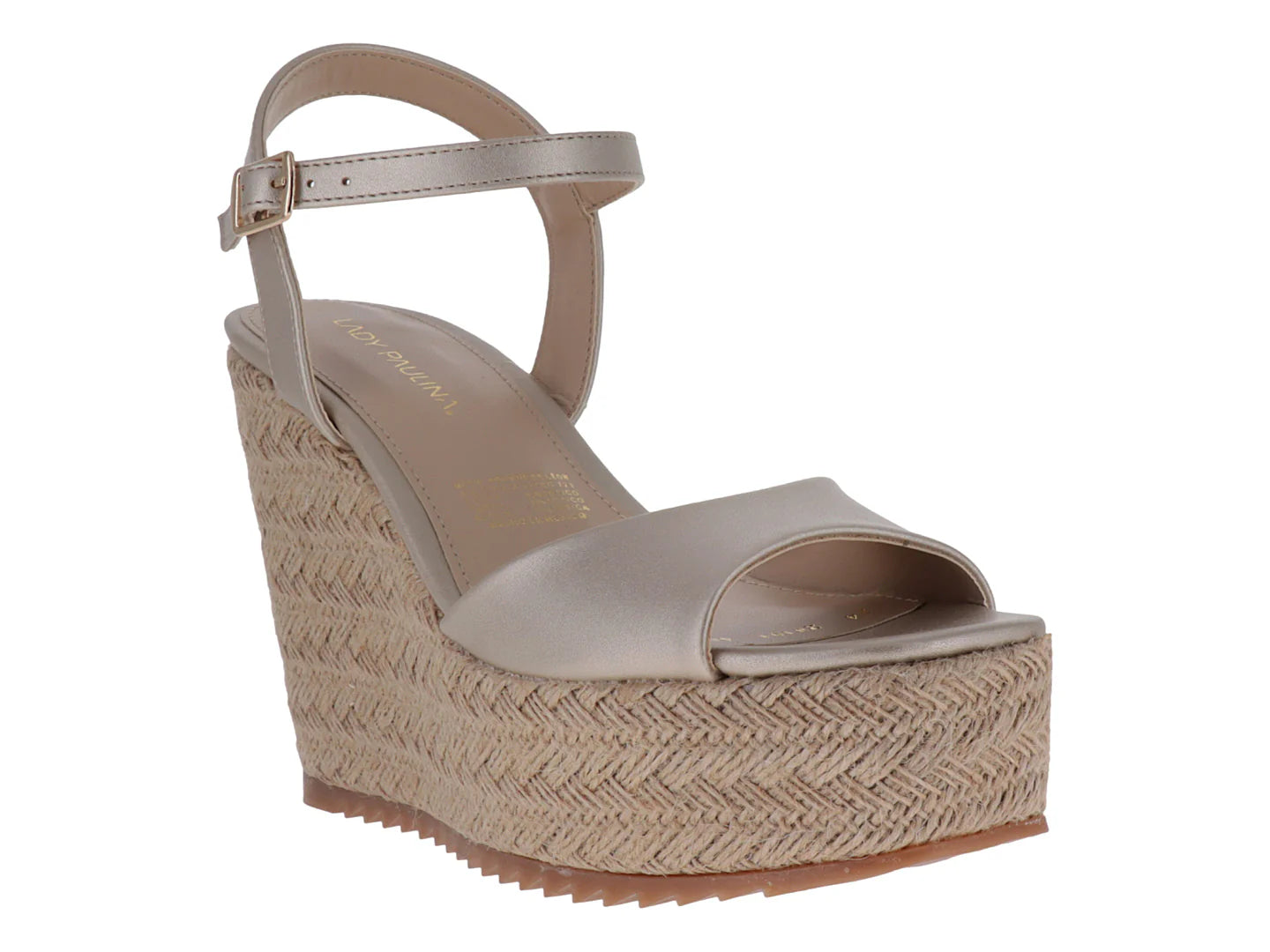 Sandalias Lady Paulina Platina para Mujer