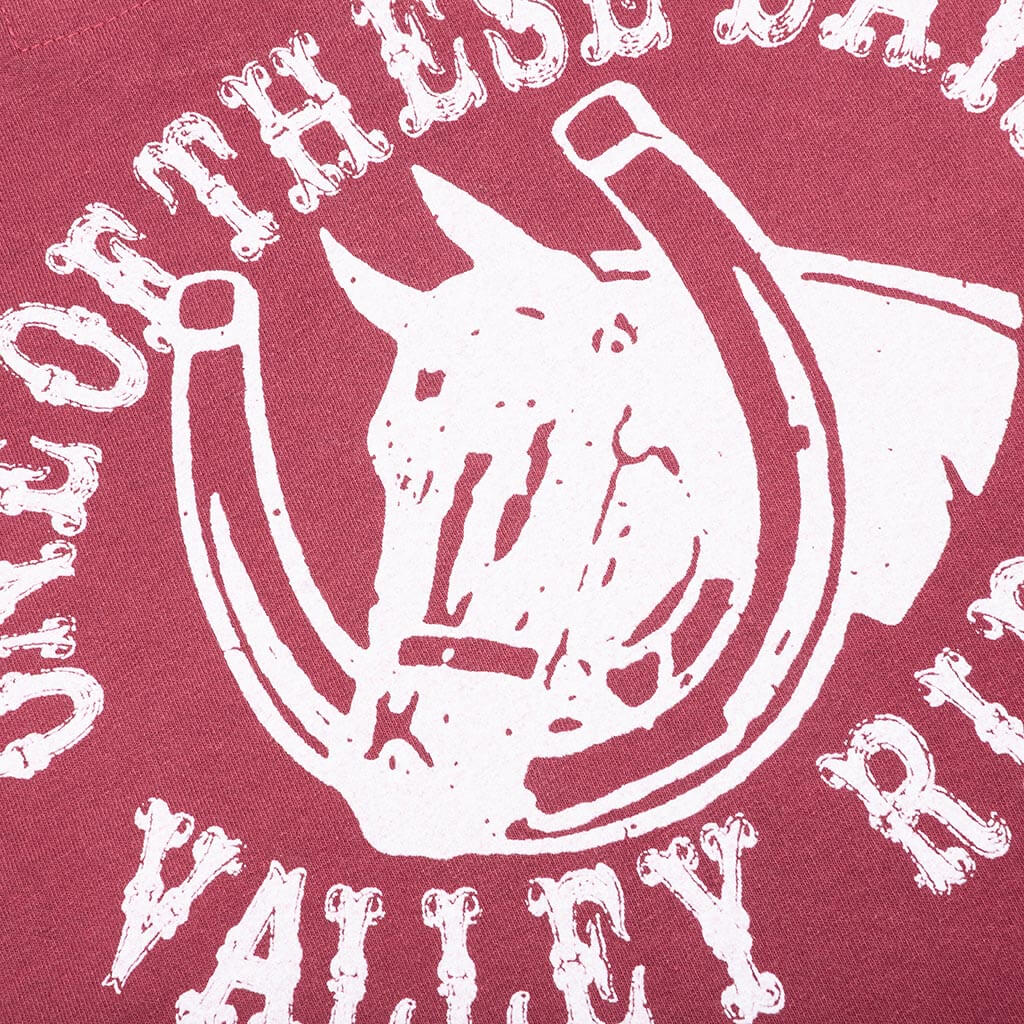Valley Riders Tee Burgundy
