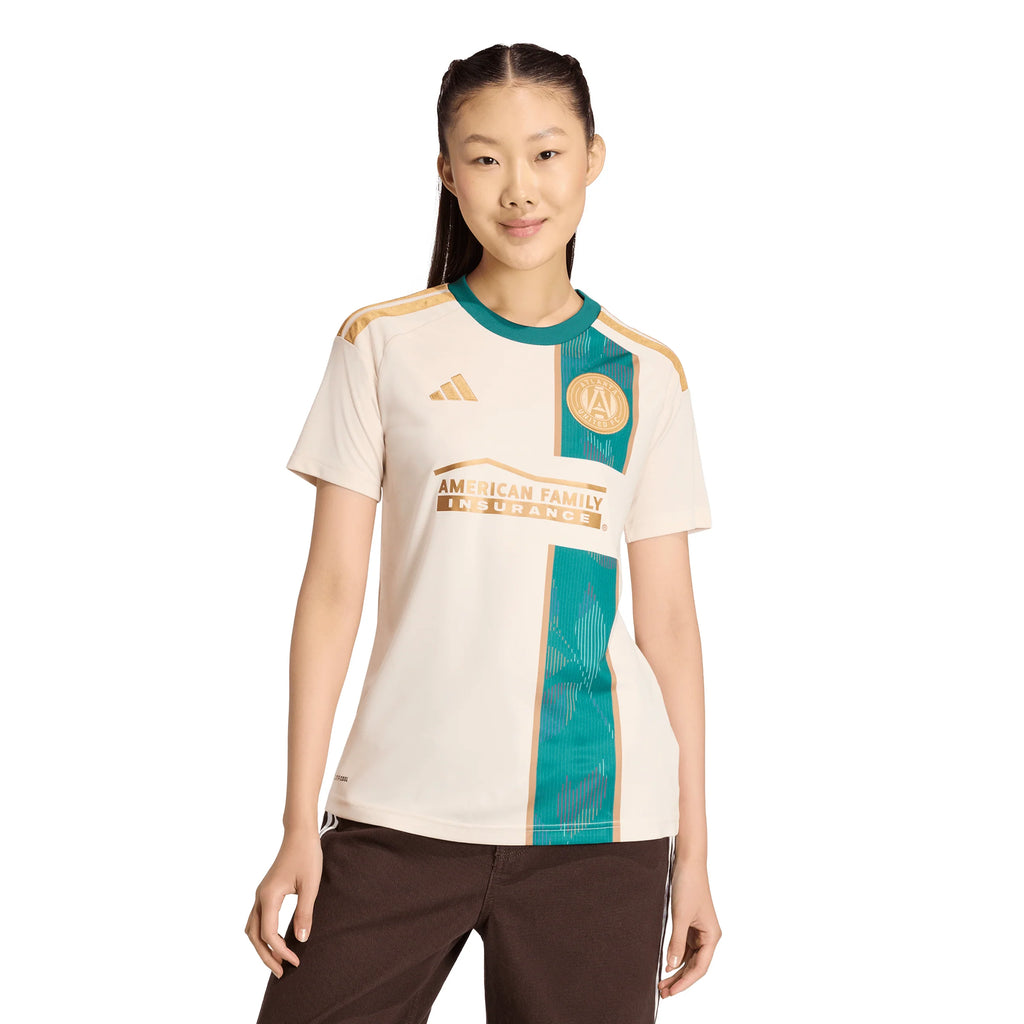 adidas Atlanta United FC Away Womens Soccer Jersey 26 27 Beige
