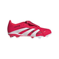 adidas Predator League Fold Over Tongue Firm Ground Boots Junior Red White