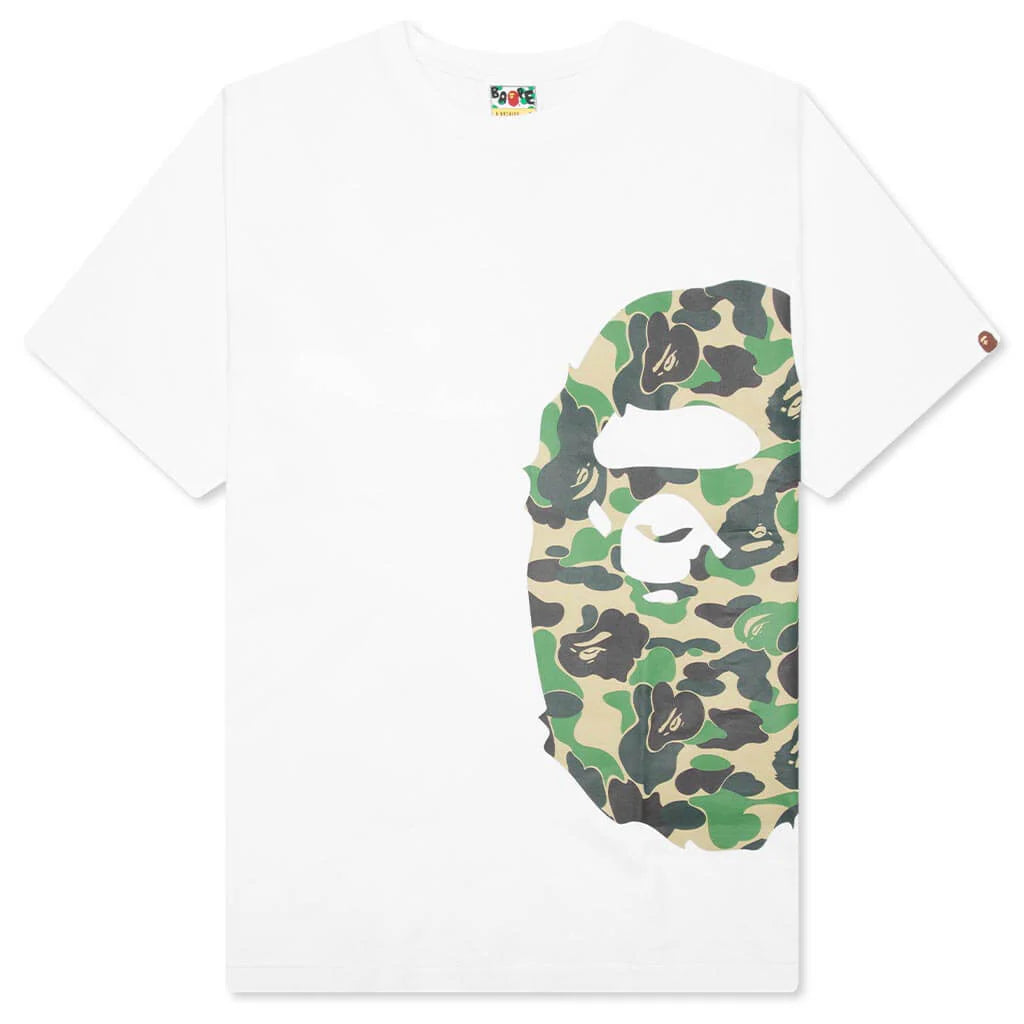 Abc Camo Side Big Ape Head Tee White Green