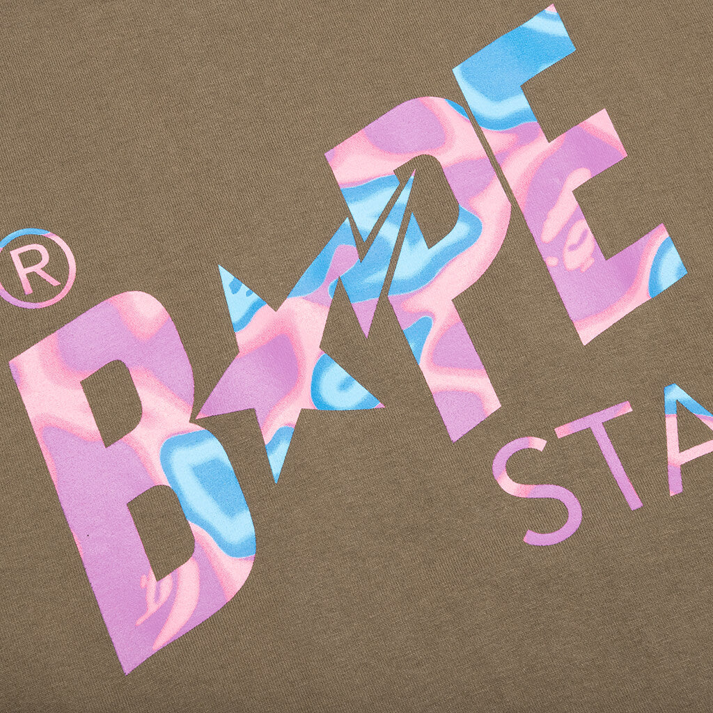 Liquid Camo Bape Sta Logo Tee Brown