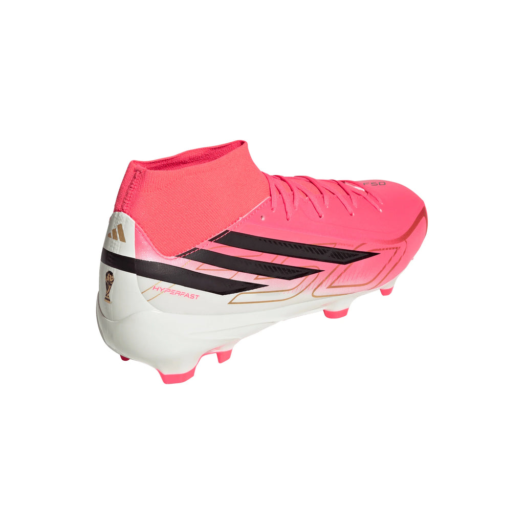 adidas F50 Hyperfast League Mid Firm Ground Mens Soccer Cleats Turquesa Black Gold