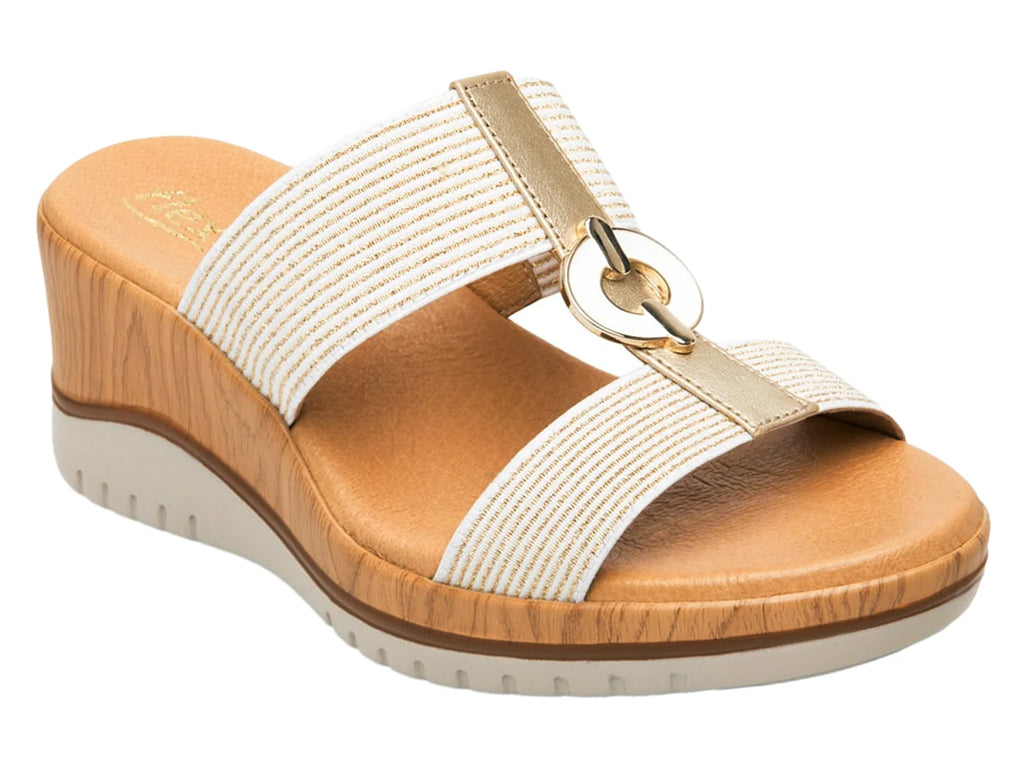 Sandalias Plataforma Flexi Oro para Mujer