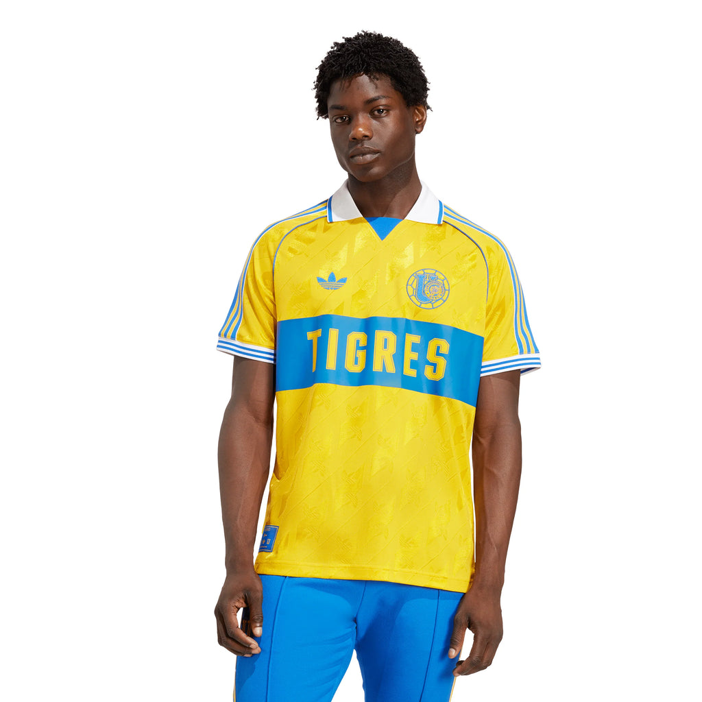 adidas Mens Tigres UANL Anniversary Soccer Jersey 25 Gold