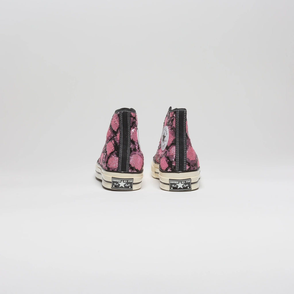 Chuck Taylor All Star Sequin High Top Mens Lifestyle Shoe Black Pink