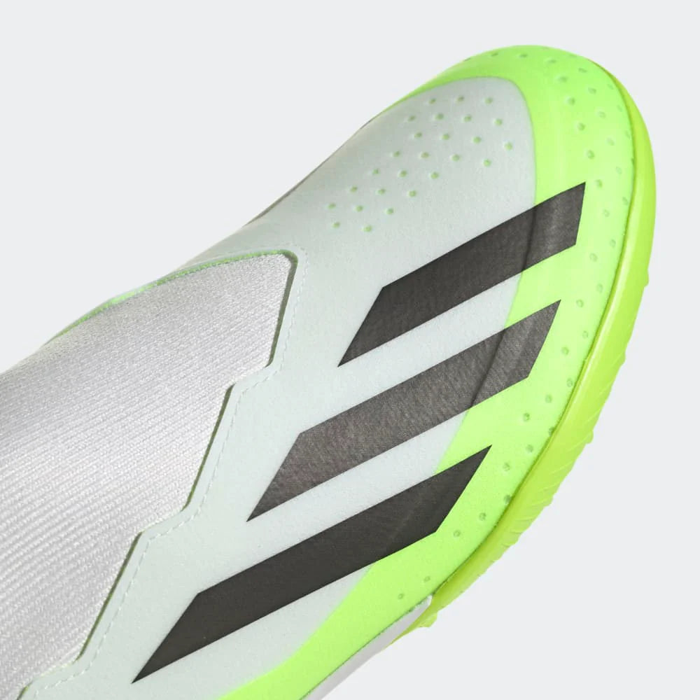 adidas X Crazyfast3 TF Turf Soccer Shoes White Black Lucid Lemon