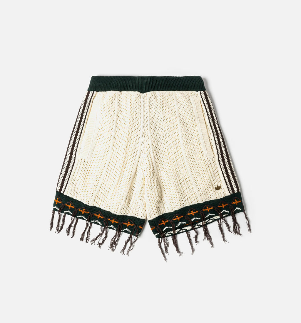 Clot x Adidas Knitted Mens Short Cream White