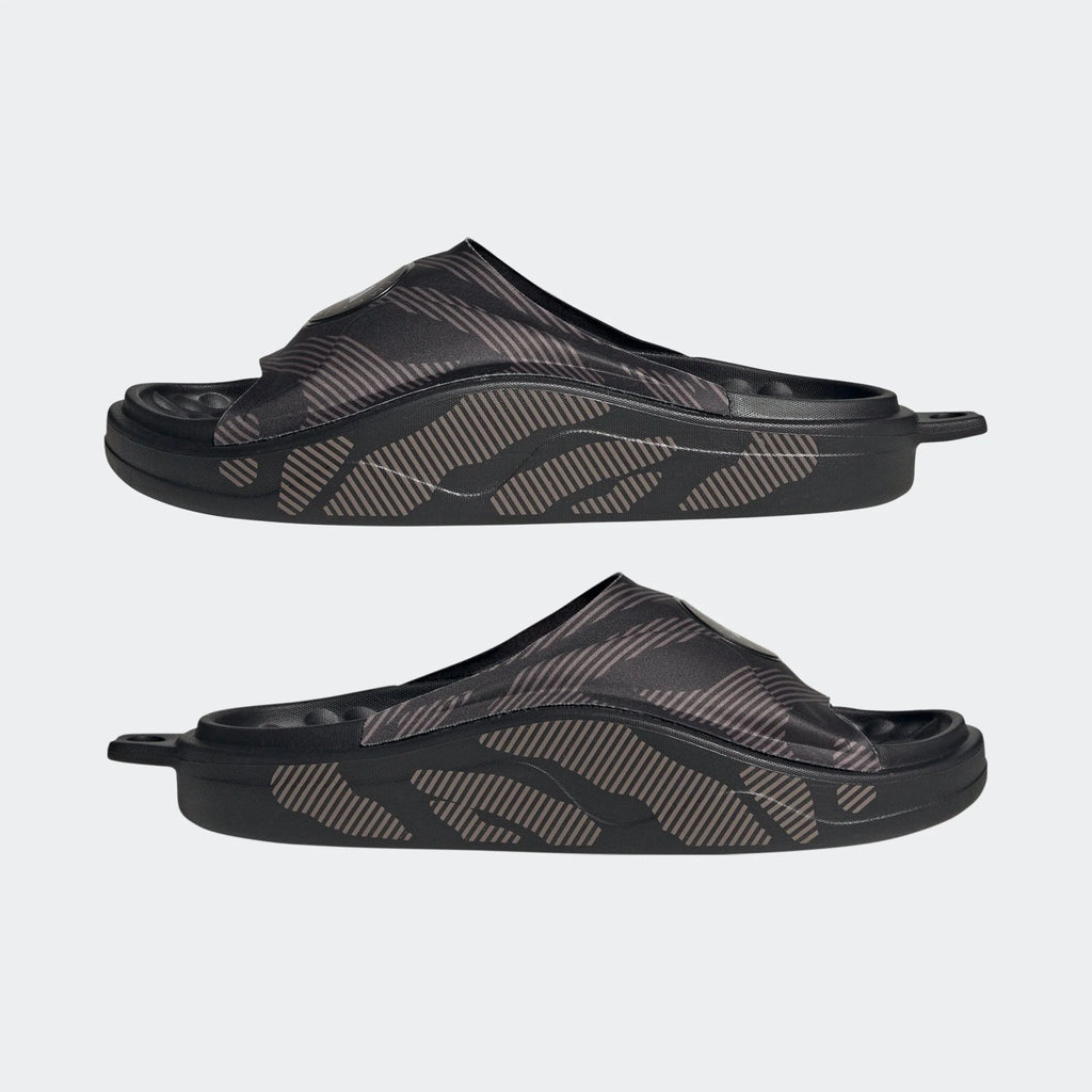 adidas by Stella McCartney Womens Slide Shoes Black Black Tech Earth