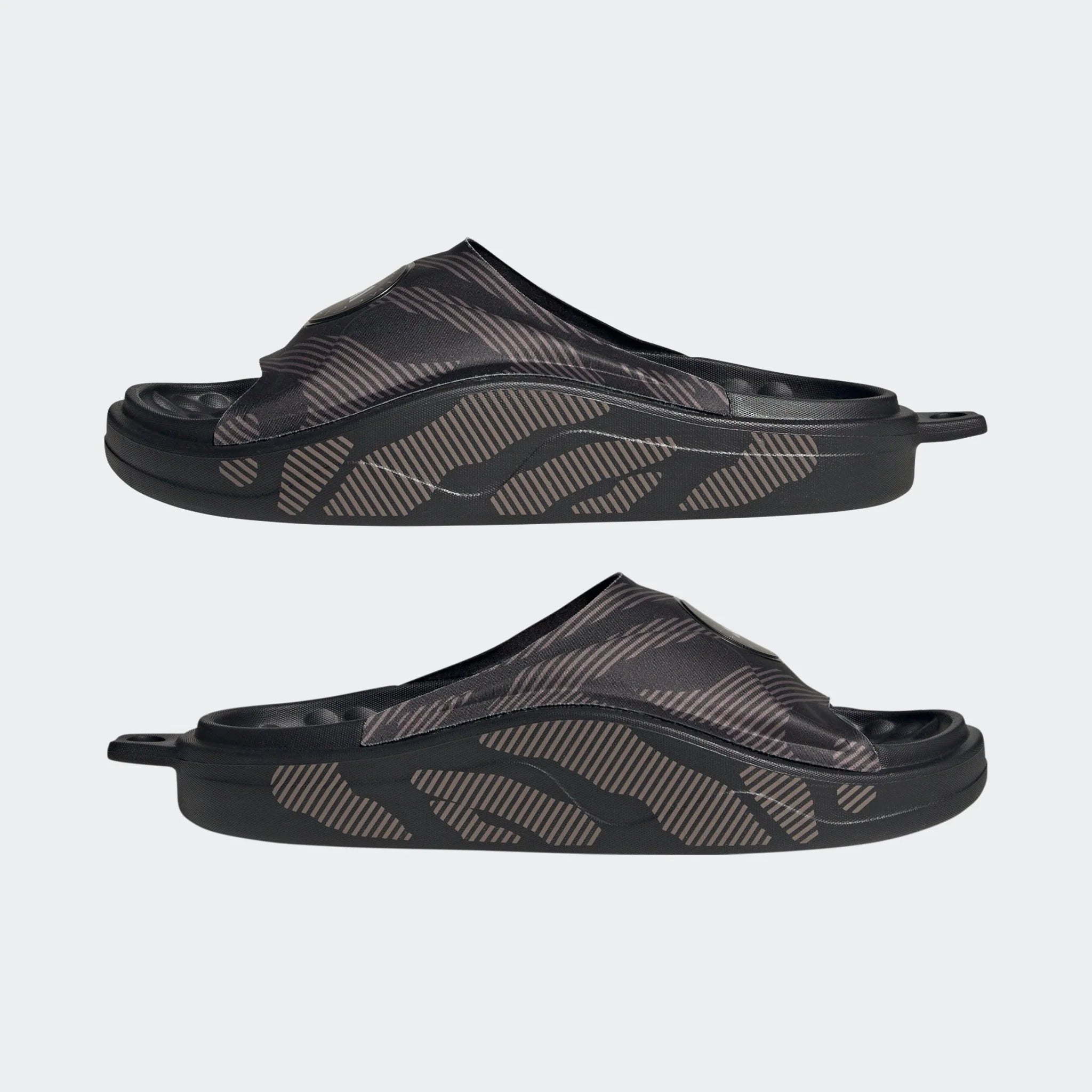 adidas by Stella McCartney Womens Slide Shoes Black Black Tech Earth