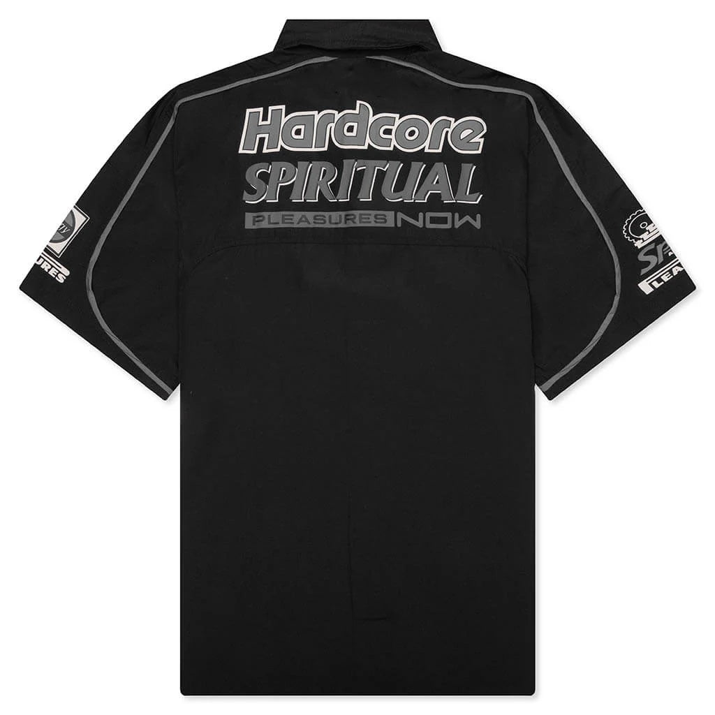 Terror Button Up Shirt Black