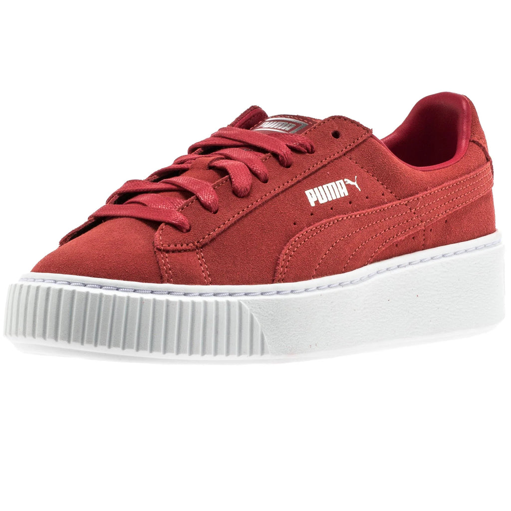 Suede Creeper Womens Red White