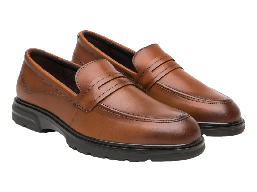 Zapatos Mocasines Flexi Color Café para Hombre