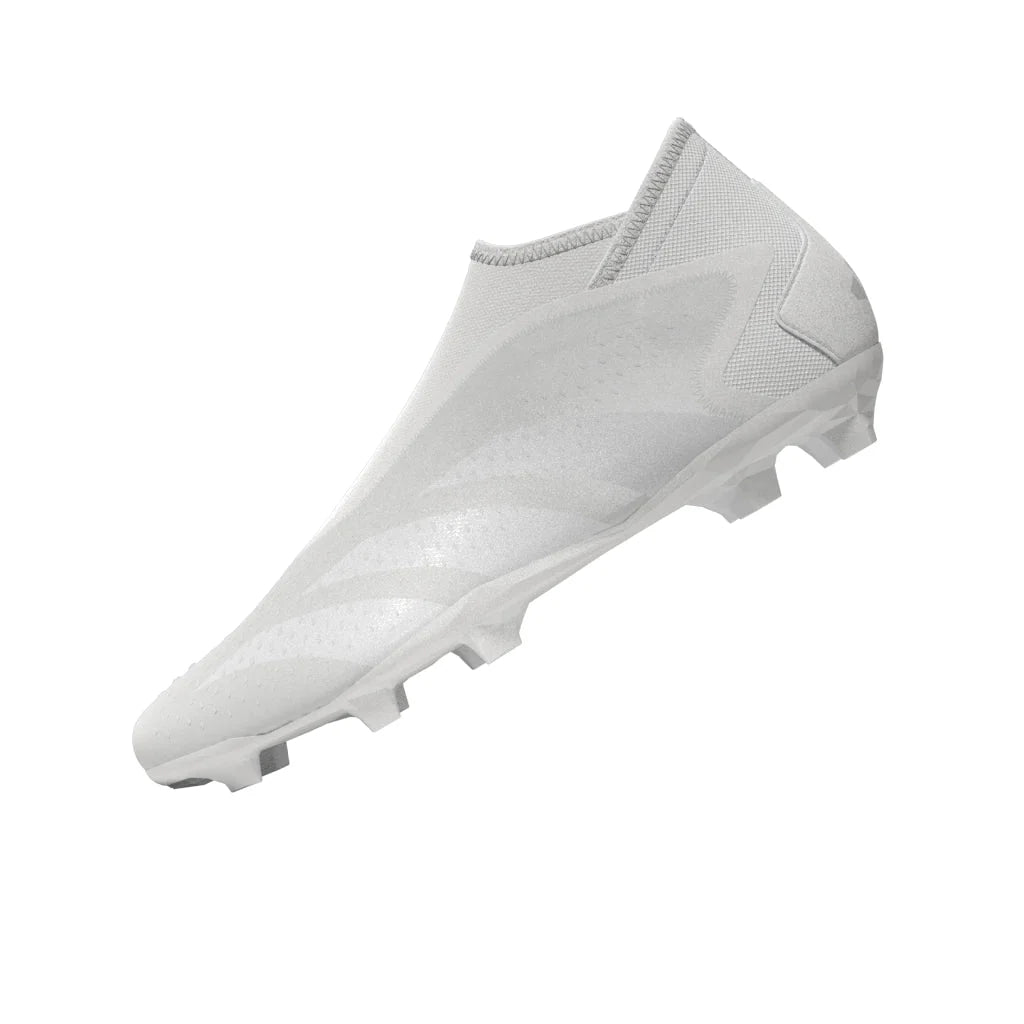 adidas Predator Accuracy3 Laceless FG Firm Ground Soccer Cleats White White