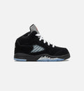 Air Jordan 5 Retro Reimagined Infant Toddler Lifestyle Shoe Black White Metallic Silver Fire Red