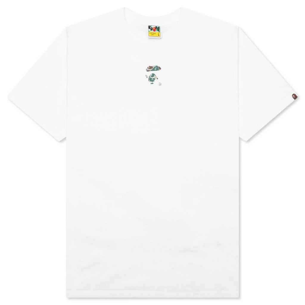 Liquid Camo Small Ape Face Tee White