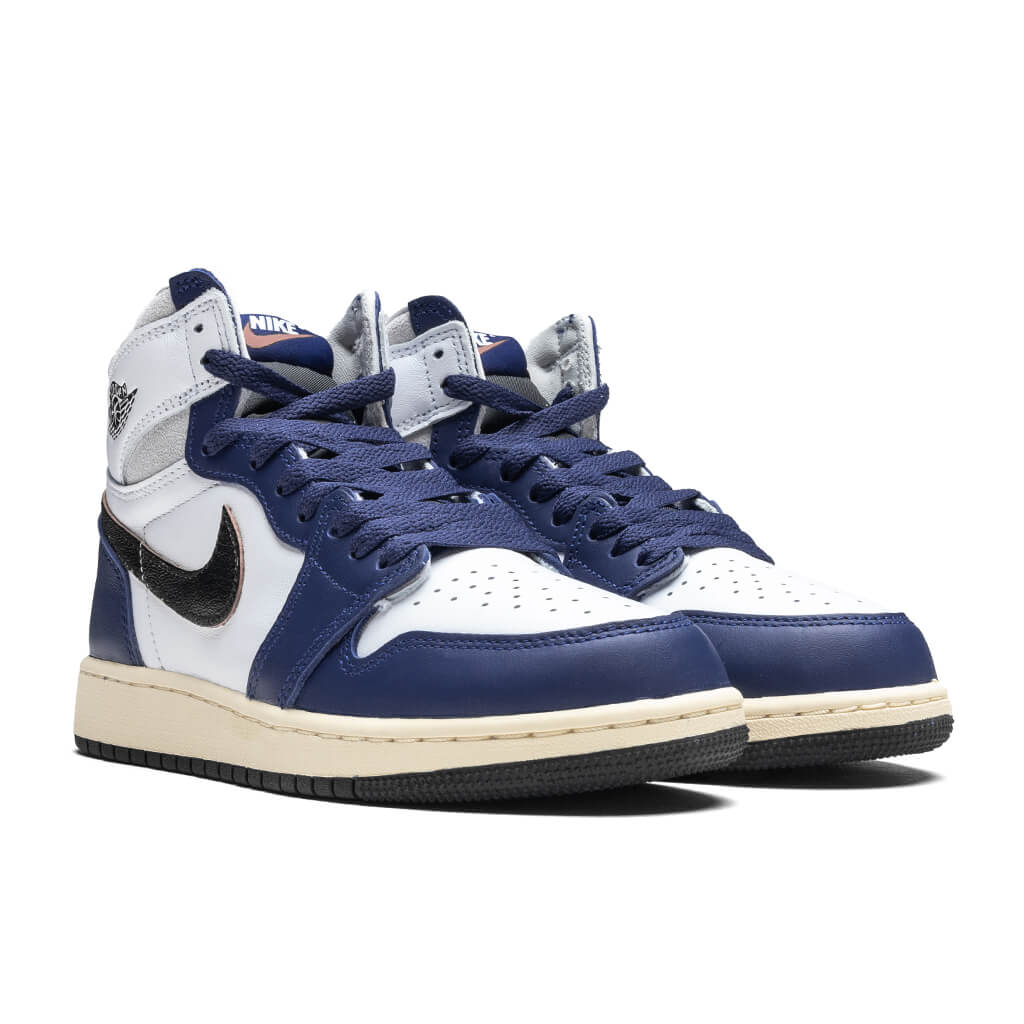 Air Jordan 1 High OG Rare Air GS White Black Neutral Grey Deep Royal Blue