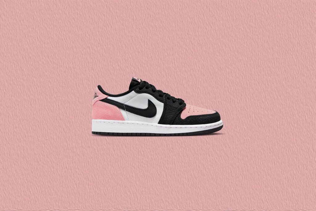 Air Jordan 1 Low OG GS Black Bleached Coral White
