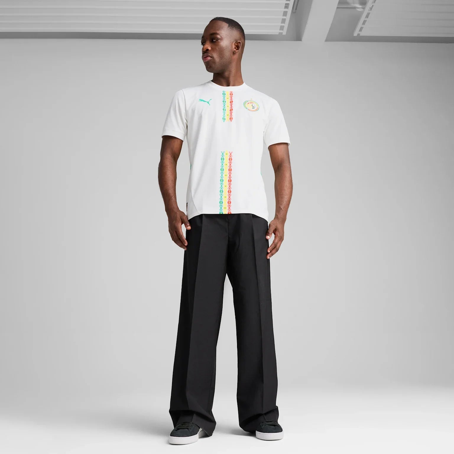 PUMA Mens Senegal Home Jersey 25 Replica White