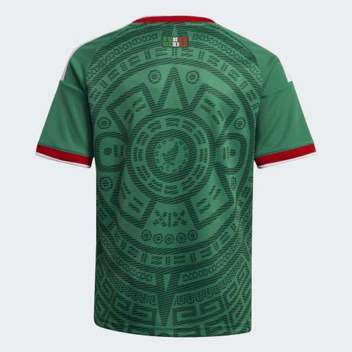 adidas Mexico Home Youth Soccer Jersey 26 Green