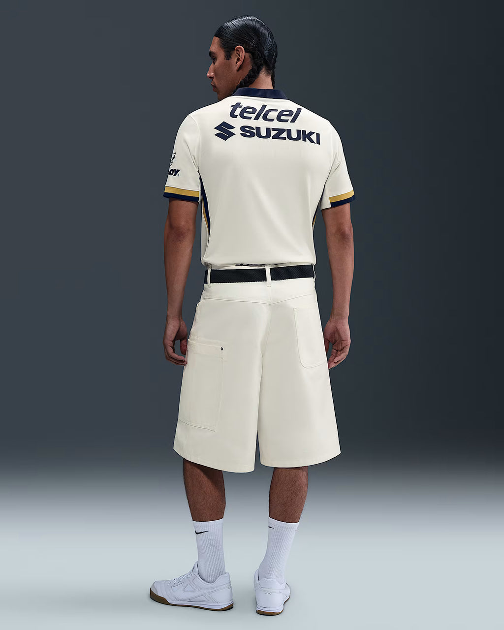 Nike UNAM PUMAS 2025 26 Mens Stadium Home Jersey Sail Club Gold