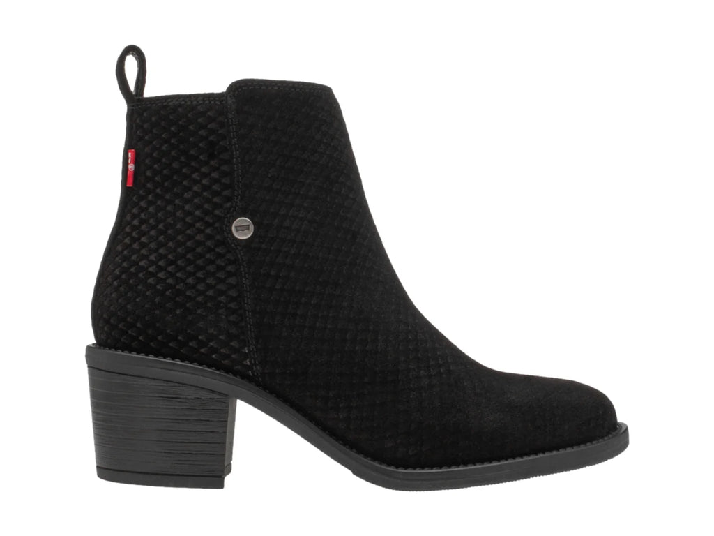Botines Levis Negro Texturizado para Mujer