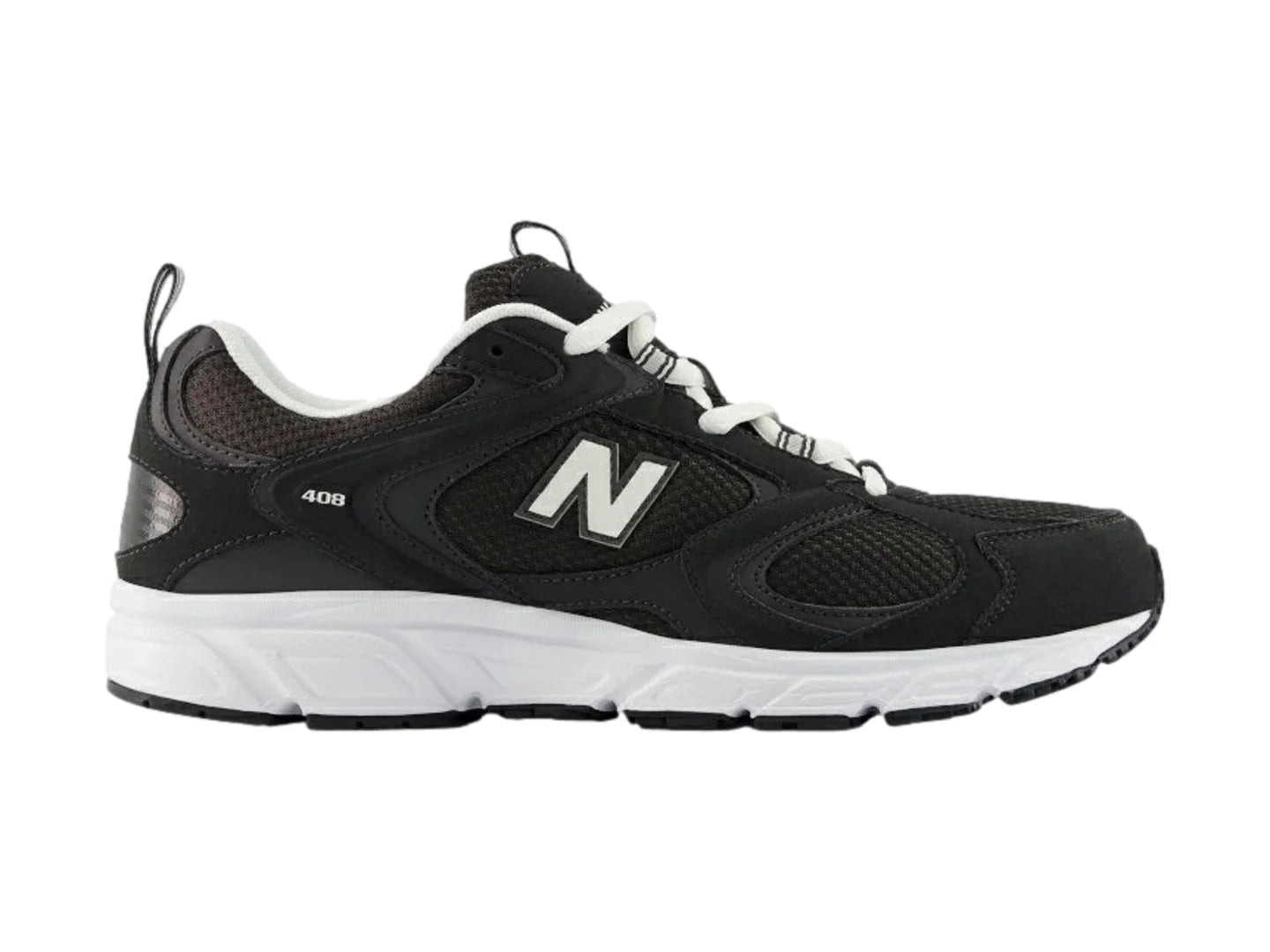 Tenis New Balance 408 Negro con Blanco para Mujer