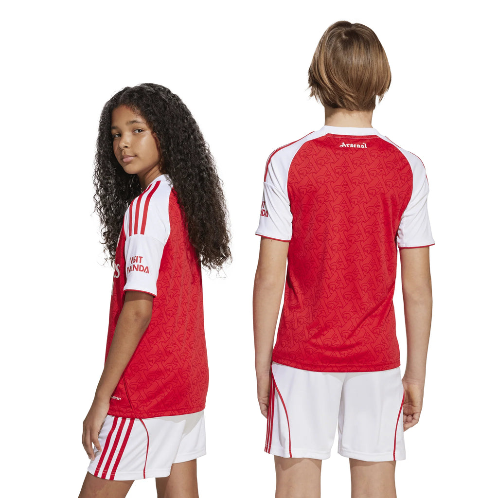 adidas Youth Arsenal Home Jersey 25 26 Scarlet White
