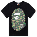 Kids ABC Camo Big Ape Head Tee Black Green