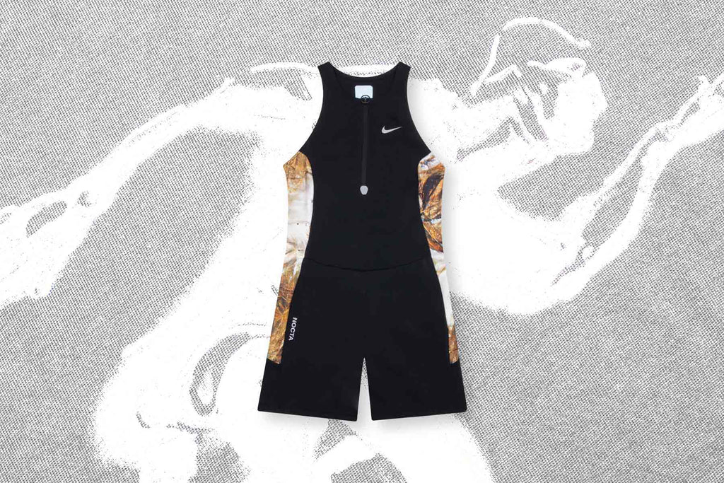 Womens NRG Nocta Run Unitard Black Baroque Brown