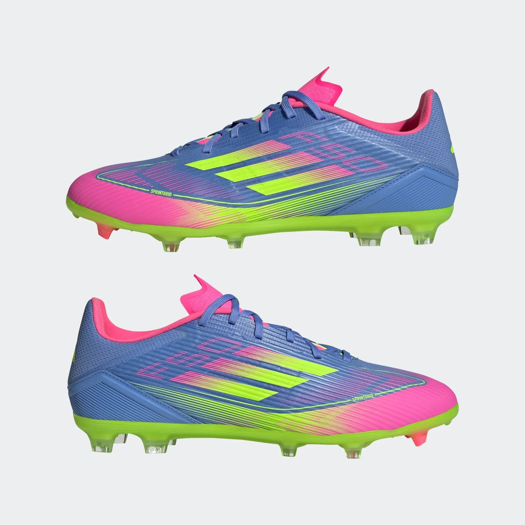 adidas F50 League Firm Multi Ground Boots Blue Fusion Lucid Lemon Lucid Pink
