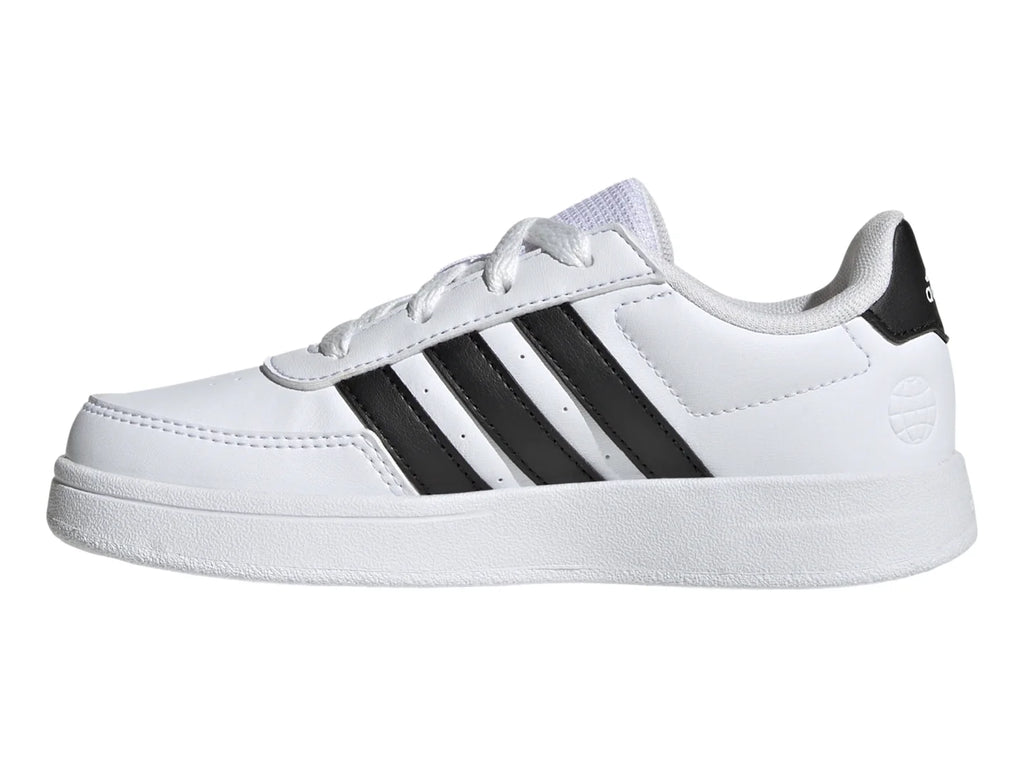 Tenis Adidas Breaknet 20 Blancos con Negro para Niño