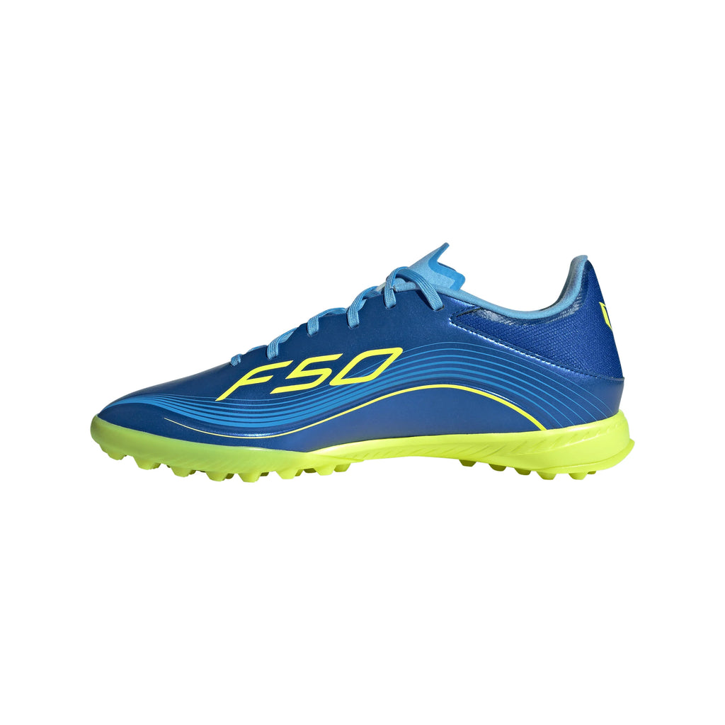 adidas F50 Messi League TF Mens Soccer Cleats Royal Blue Yellow Blue