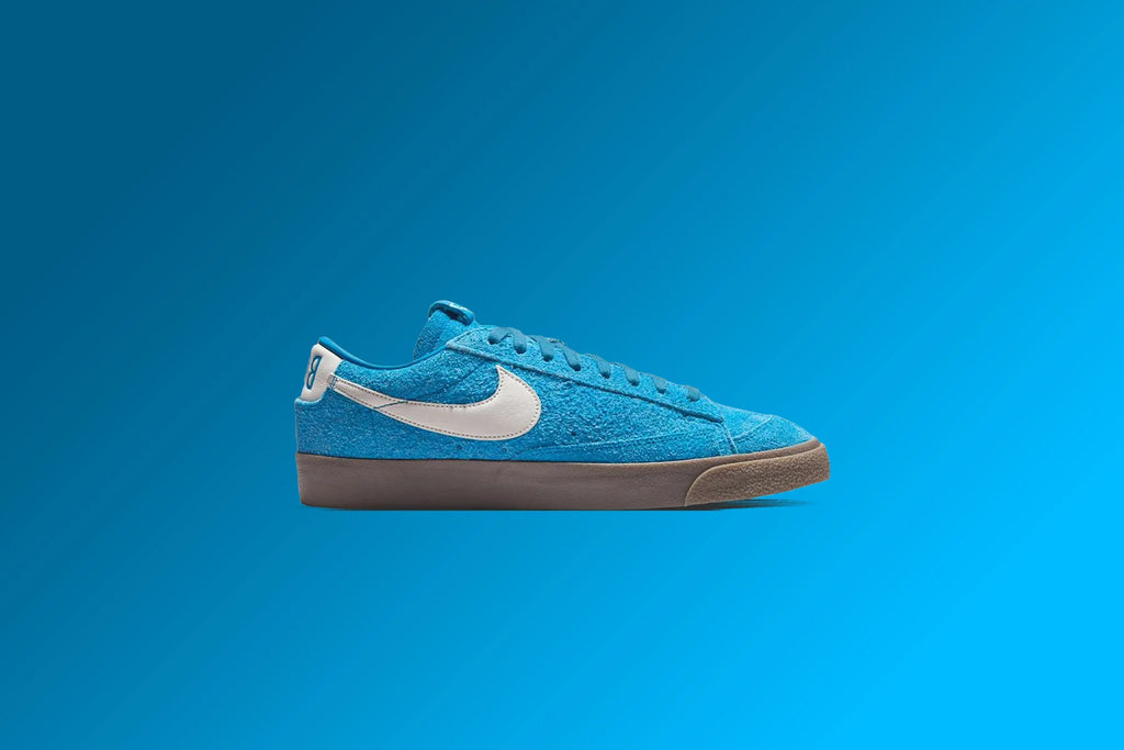 Nike x Devin Booker x Chevrolet Blazer Low Book Surf Blue QS Surf Blue Sail Gum Dark Brown
