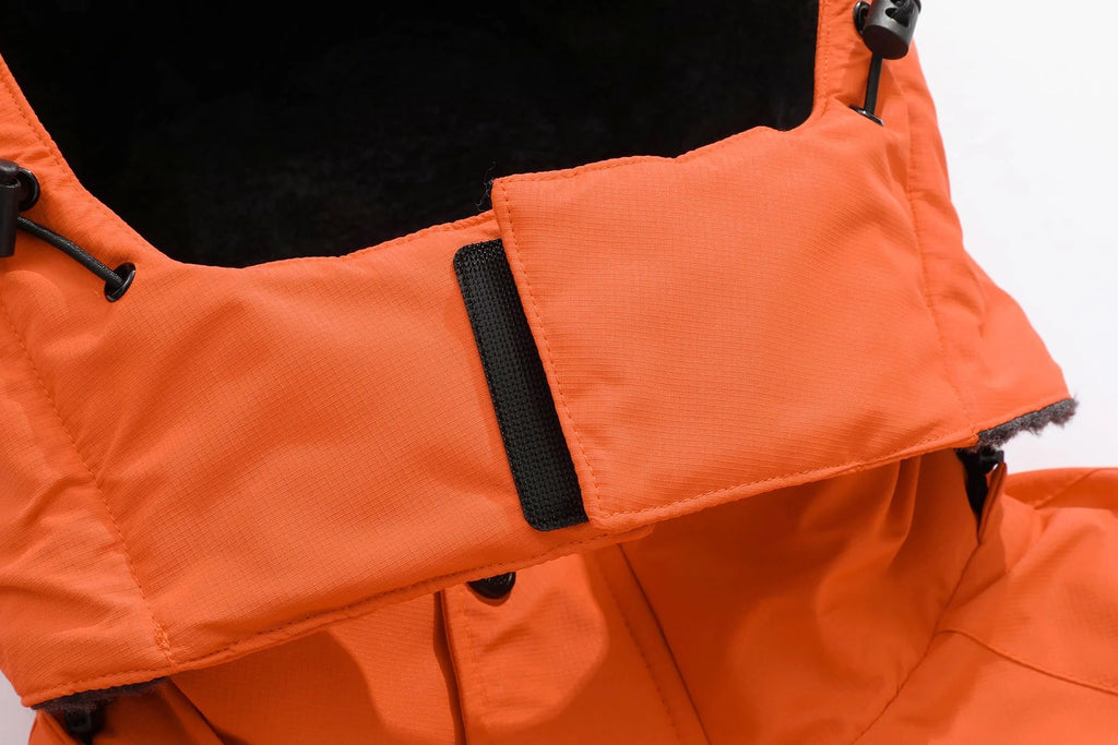 Mens Orange Skiing Jackets