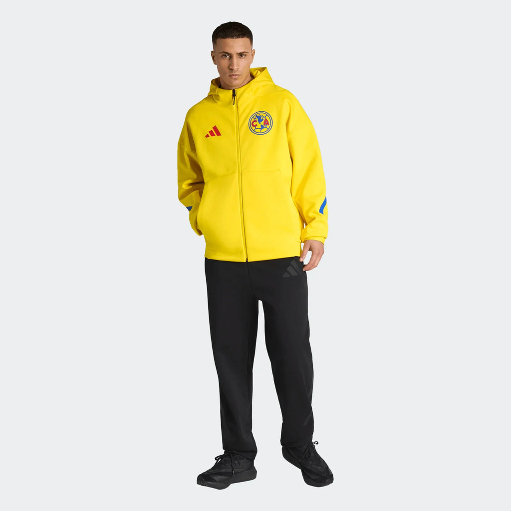 adidas Club America ZNE Anthem Soccer Jacket Yellow