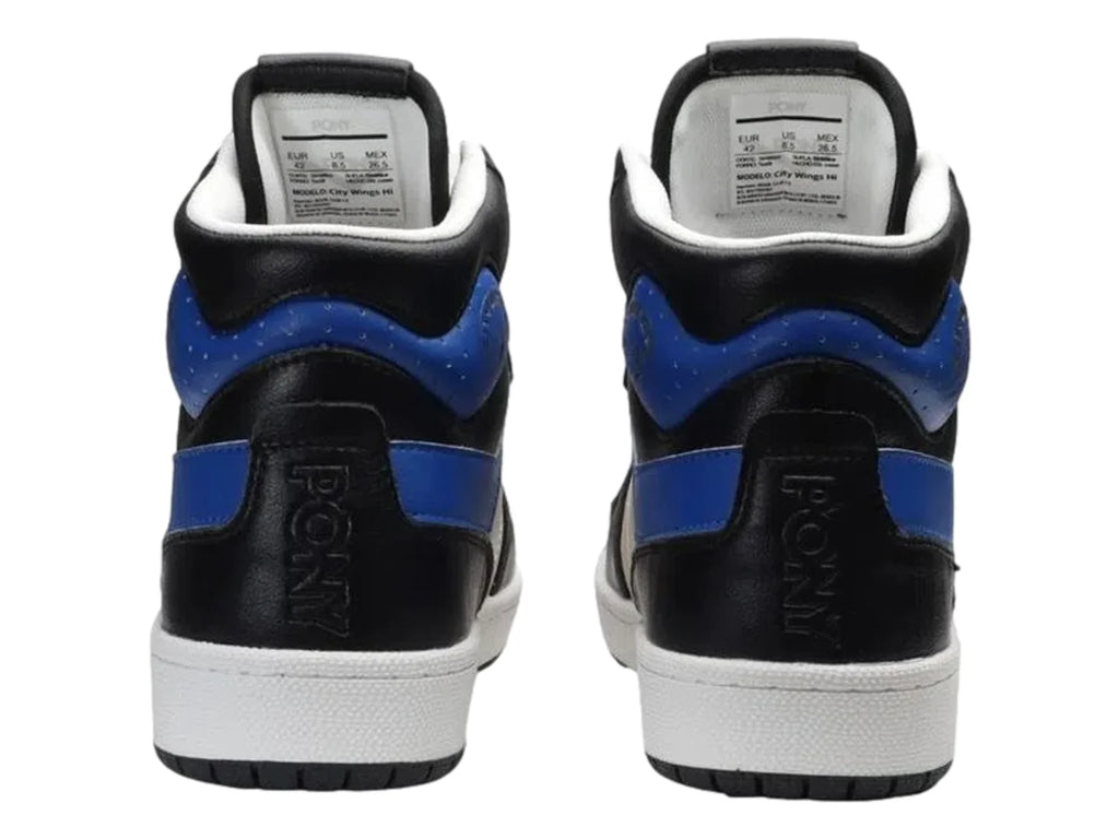 Tenis PONY City Wings Hi Super Sonic Negro para Hombre